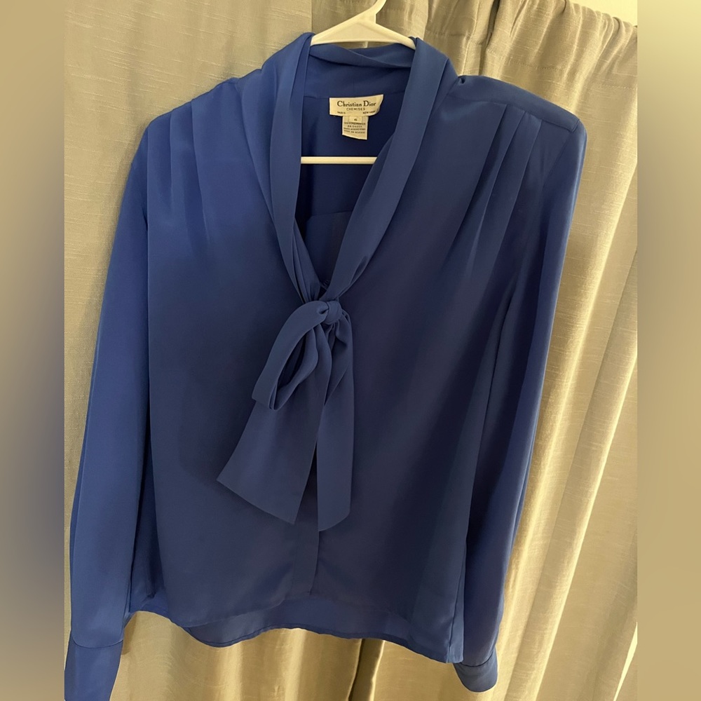 Christian Dior Blue Blouse